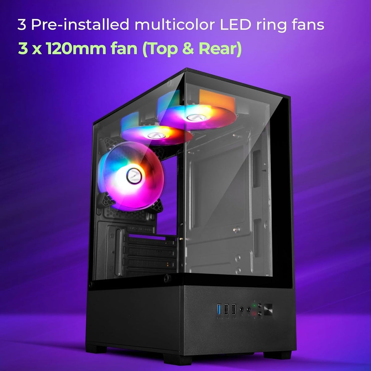 CPUWala Desktop PC Core i7 6700 6th Gen | 16GB DDR4 RAM | 512GB SSD | Win 11 Pro | RGB Cabinet (3 Fans) | RGB PSU | WiFi HDMI VGA Ethernet USB 3.0 | Editing & Gaming Computer | 2 Year Warranty
