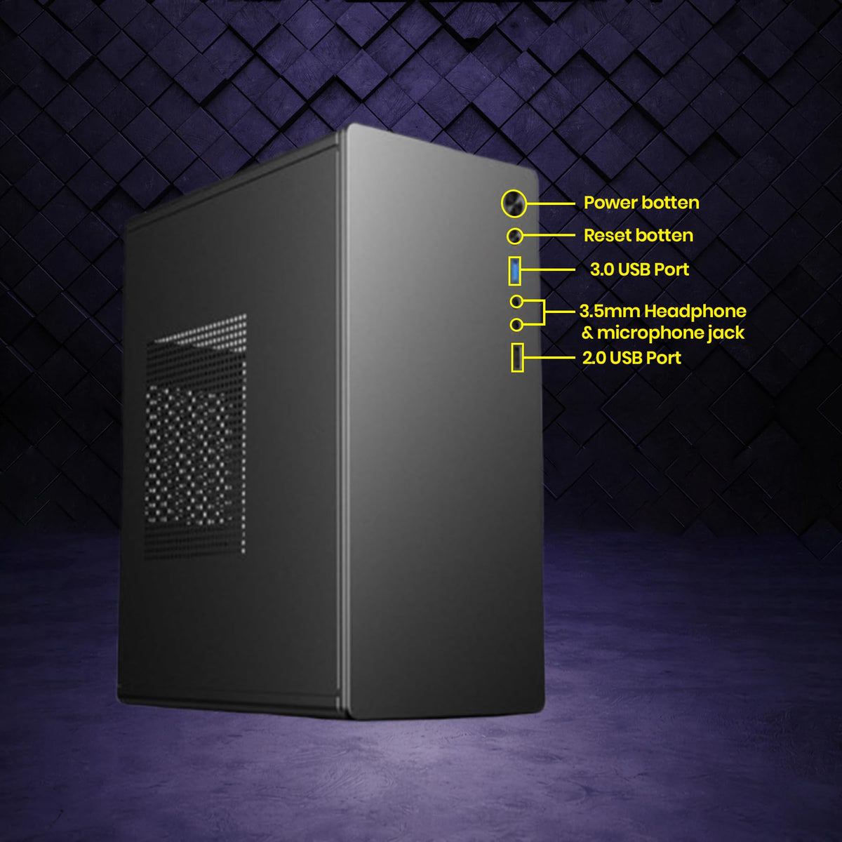 Powerful Core i7 Desktop Computer PC | Core i7-4th Gen | 16GB RAM | 512GB SSD | HDMI/VGA | Ethernet | USB 3.0 | Windows 11 Pro | Office 2021 | 2 Yr Warranty | Office & Home Use Desktop CPU
