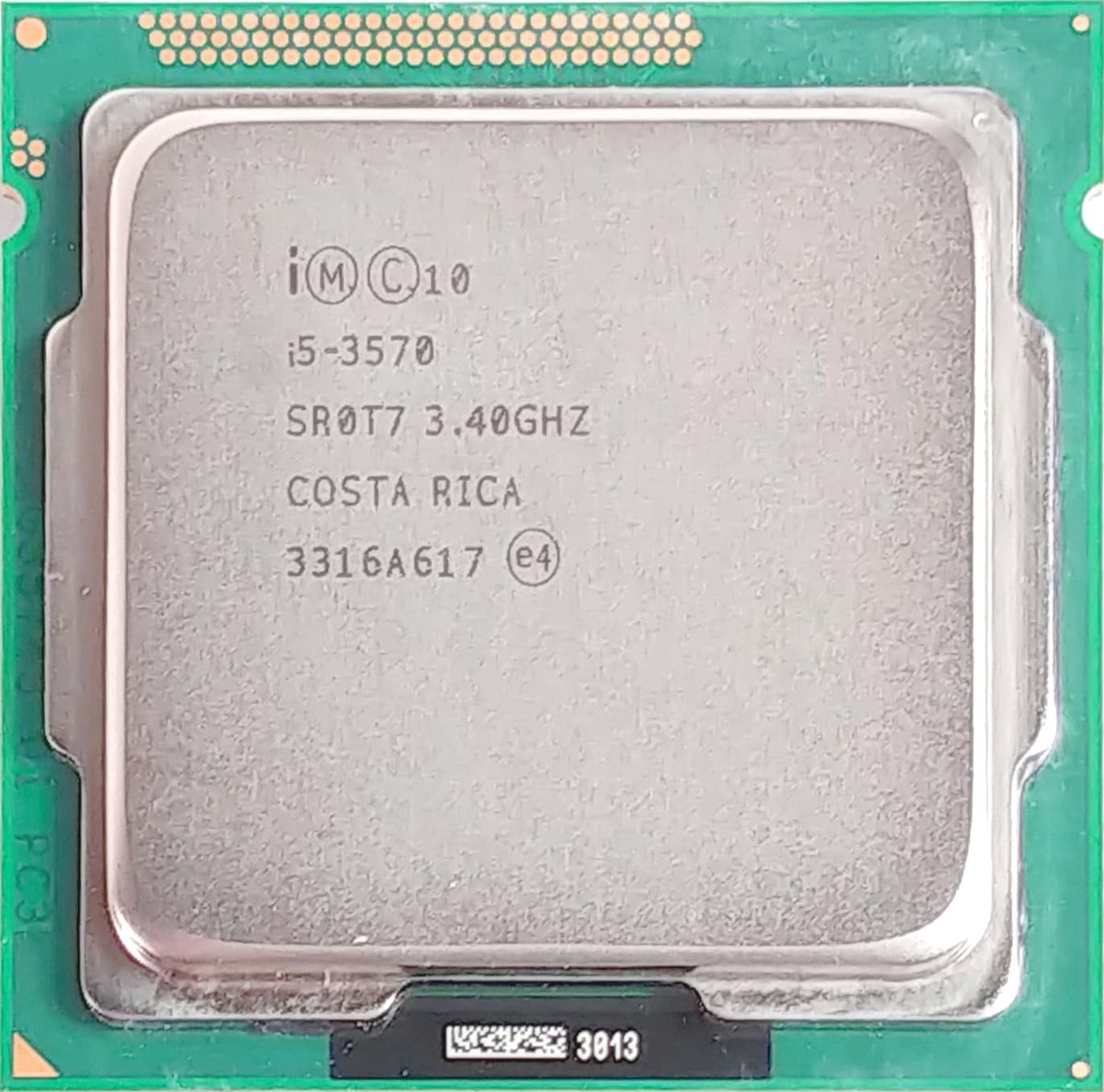 Core i5 3330/3340/3350/3450/3470/3475/3550/3570 3rd Generation, 2.3 GHz Upto 3.4 GHz, LGA 1155 Socket, 4 Cores, 4 Threads, 6 MB Cache, Desktop Processor, 1 Year Warranty (Silver)