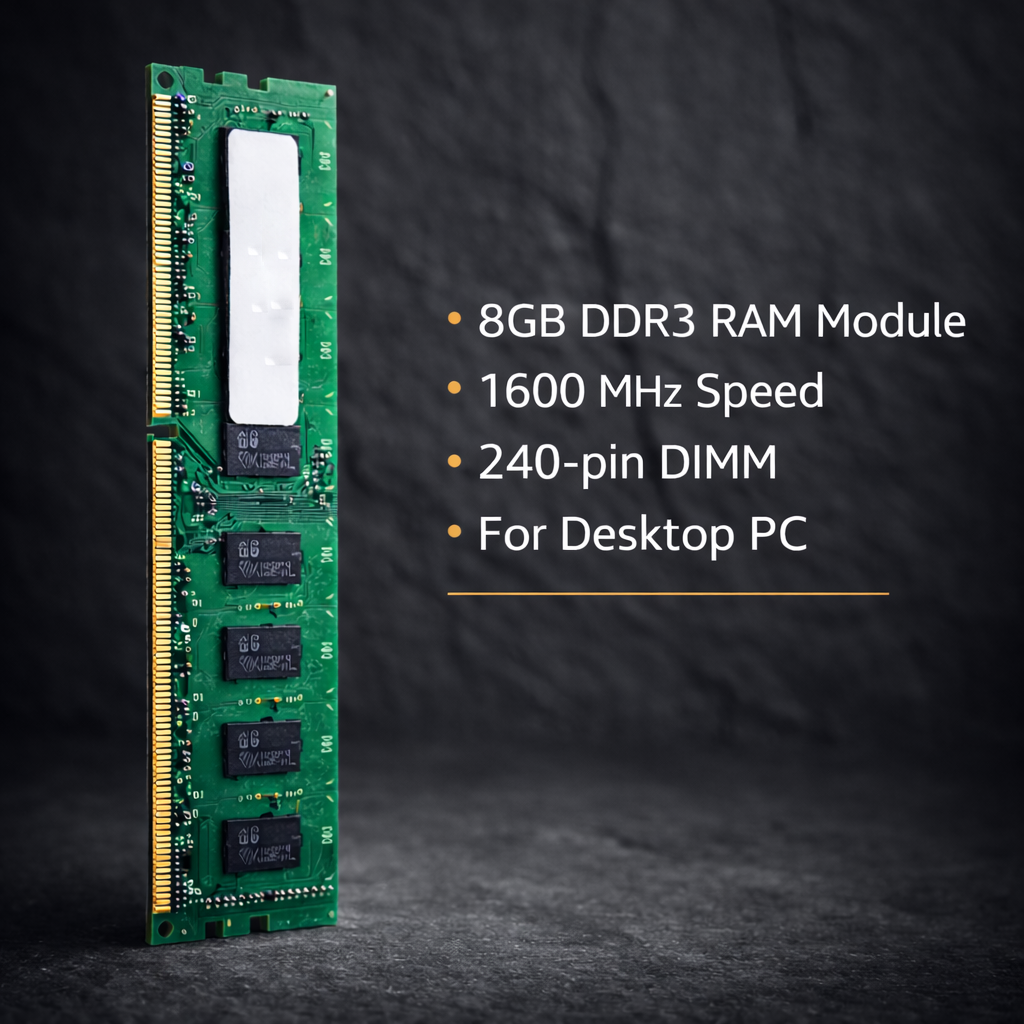 High Performance Assembled Desktop Computer | i3 7th Generation Processor | H110 Motherboard | 8GB DDR3 RAM | 512GB SSD | WiFi + Bluetooth | HDMI & VGA | Office, Business, Home, Study PC