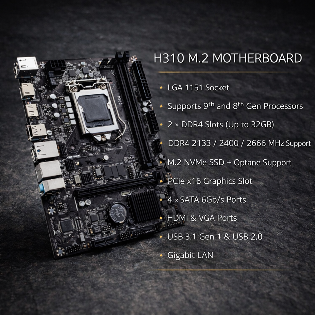 Computer Desktop CPU Core i3-8th 3.60GHz Gen (i3-8100 II USB 3.0 II WiFi II HDMI II VGA II HD Graphics 630 II Ethernet II Win 11 & MSO) Basic Software Installed (128, GB, 4, GB)