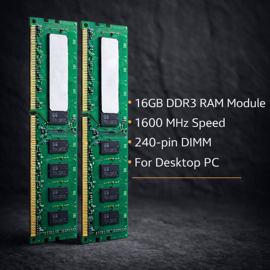 Assembled Desktop PC Core i7 4th Gen (Up to 4.0GHz) | 16GB RAM | 512GB SSD | Windows 11 Pro + MS Office | WiFi | HDMI VGA USB 3.0 | RGB Cabinet | Home Office Editing Computer