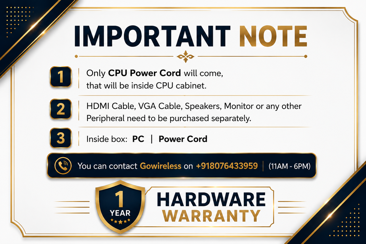 High Performance Desktop Computer | i7 7th Generation Processor | 16GB DDR4 RAM | 256GB SSD | WiFi + Bluetooth | HDMI + VGA | Office | Home | Study | Business | Editing | Multitasking PC