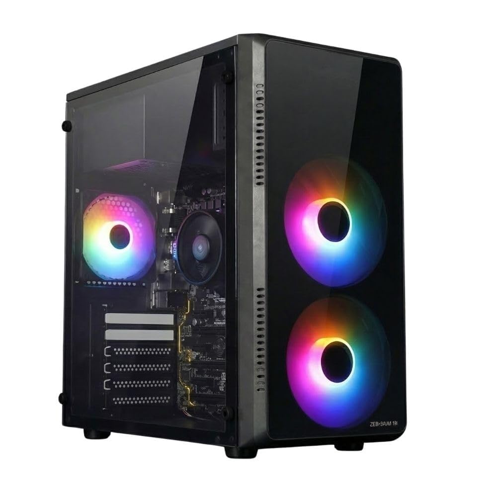 Assembled Gaming Desktop PC Core i7 4th Gen | 16GB RAM | 512GB SSD | Windows 11 + MS Office 2021 | WiFi | HD 4600 Graphics | RGB Cabinet (3 Fans) | 450W PSU | 2 Year Warranty (16, GB, 512, GB)