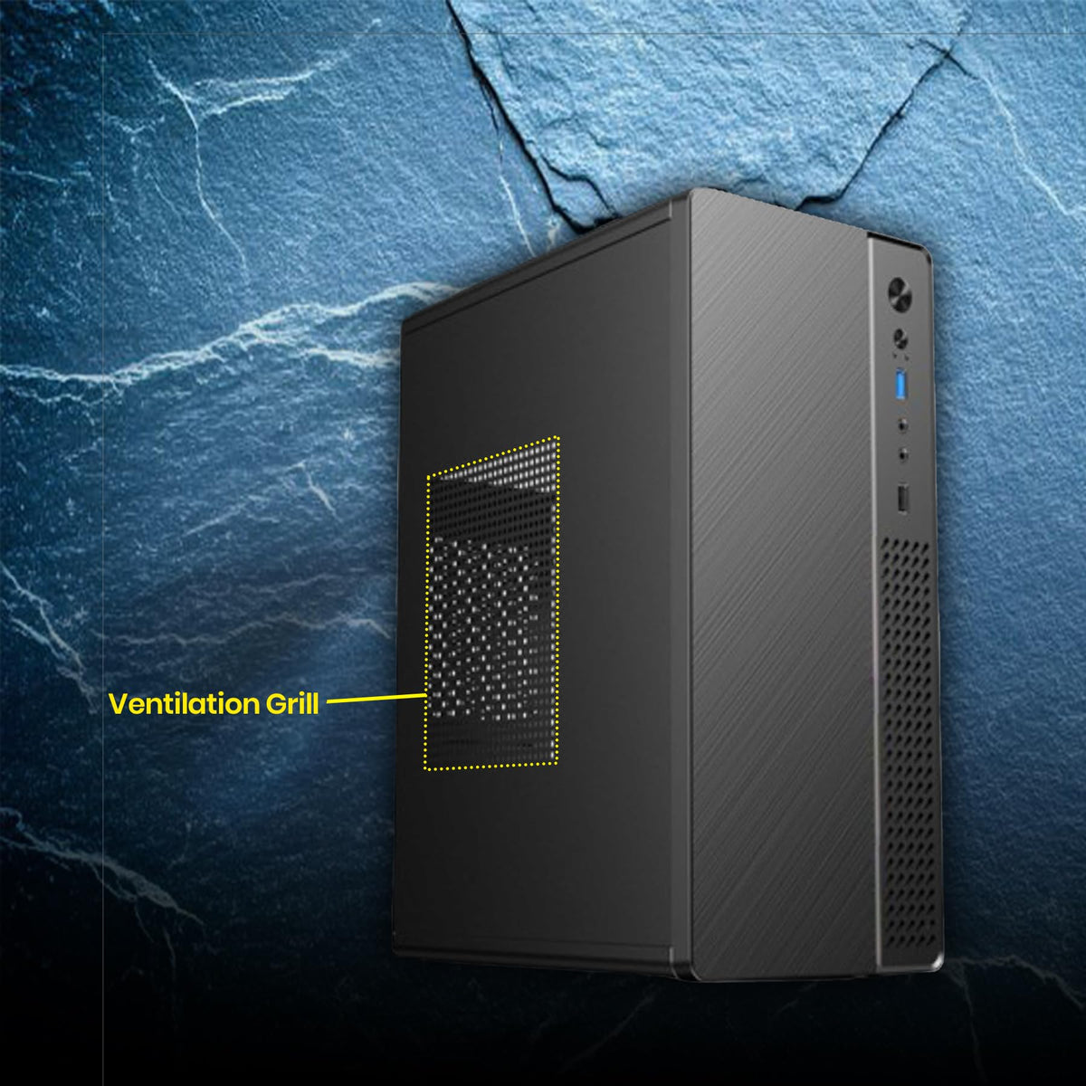 Desktop PC with H61 Motherboard, i3 3rd Gen Processor, 16GB DDR3 RAM, 256GB SSD, HDMI VGA USB Ports, WiFi Support, Prebuilt Computer for Home, Office, Business, Study & Multitasking Use