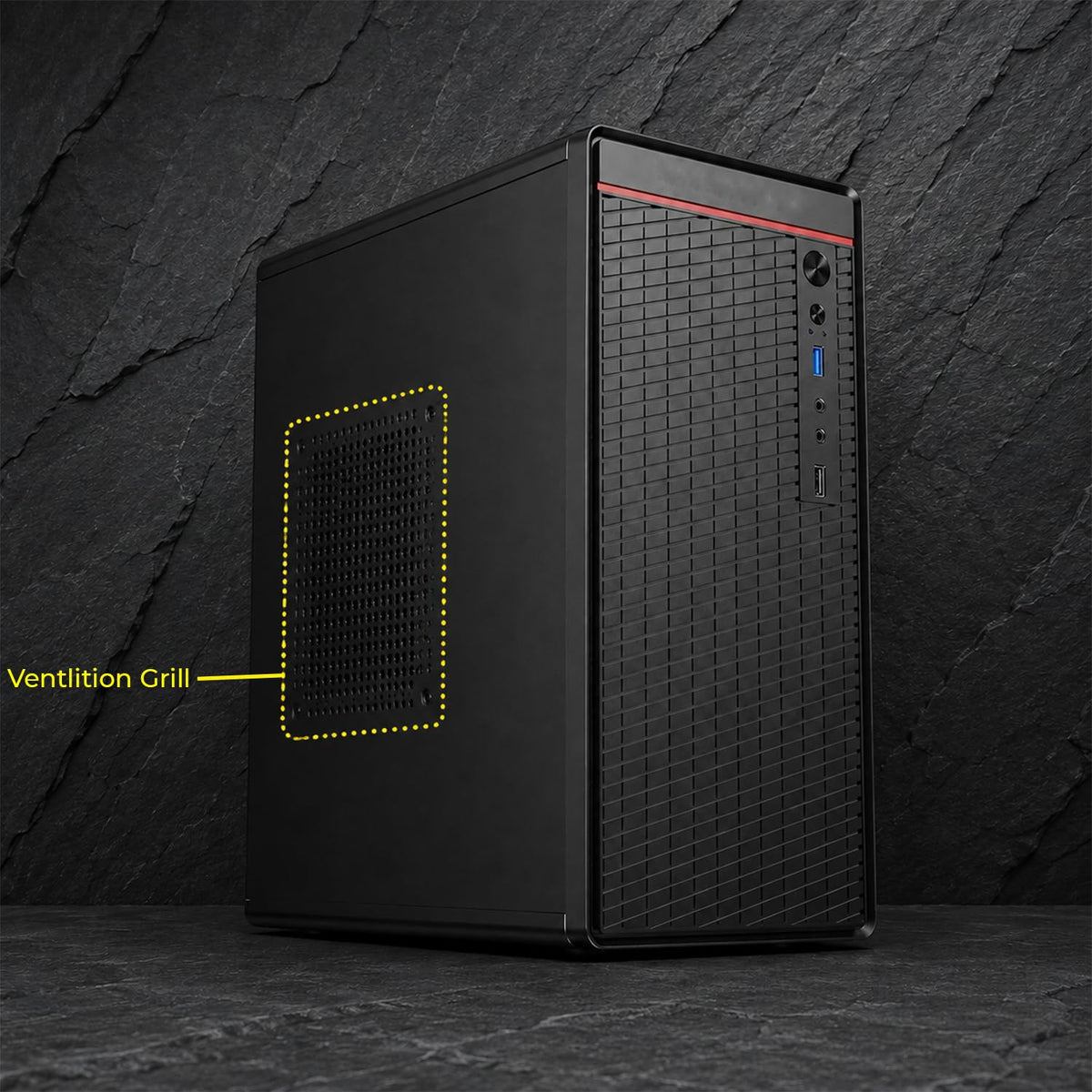 i3 3rd Generation Desktop PC with H61 Motherboard, 4GB DDR3 RAM, 500GB HDD, Assembled Computer, Office Desktop CPU for Business, Study, Browsing, Billing, Productivity and Everyday Use