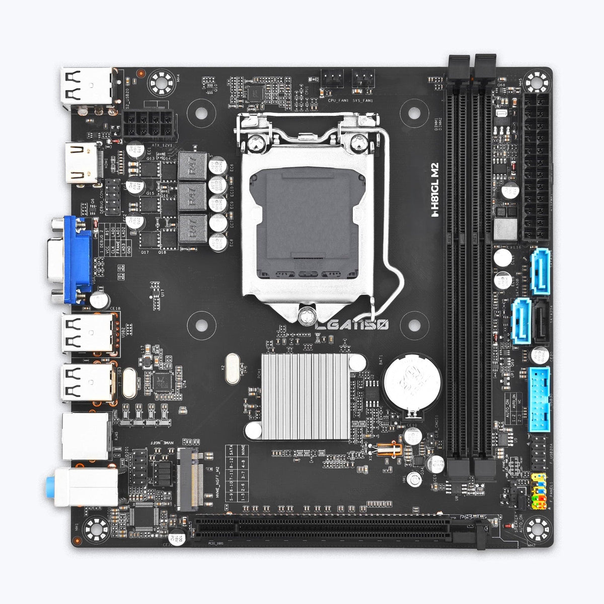 H81 Motherboard Complete Assembly Kit with Core i7 4th Gen Processor (4770TE/4770/4790S) 2.3 to 3.4 Ghz + 8GB DDR3 RAM + 128GB SSD + CPU Cooling Fan + ATX Form Factor (1-Year Replacement Warranty)